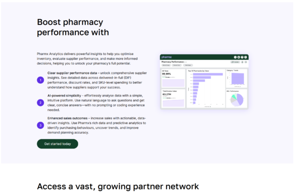 PharmX: for Pharmacies Page